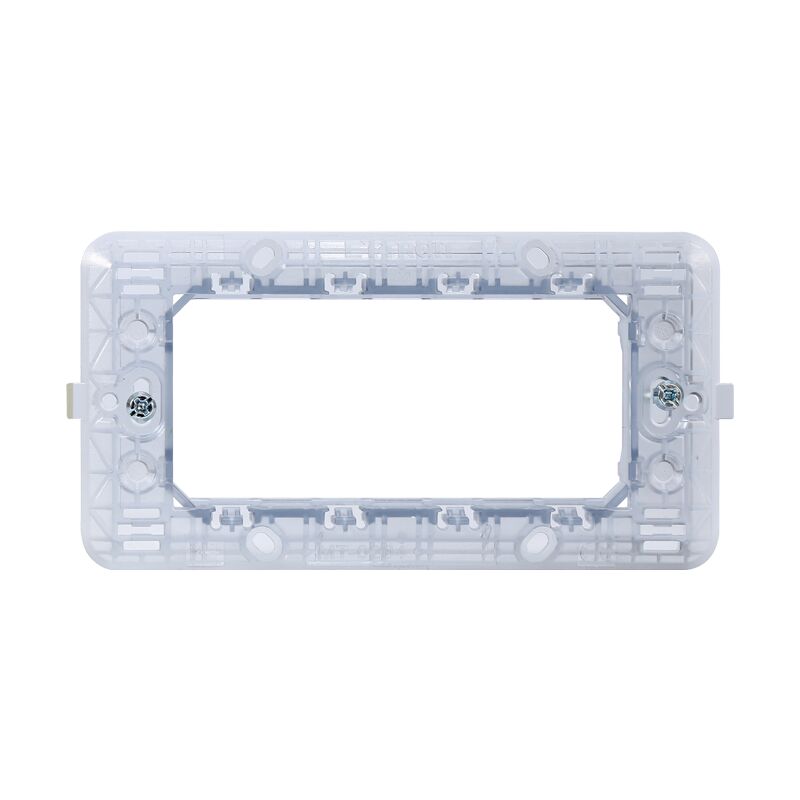 Placca 3 moduli 503 in plastica argento compatibile BTicino Matix 