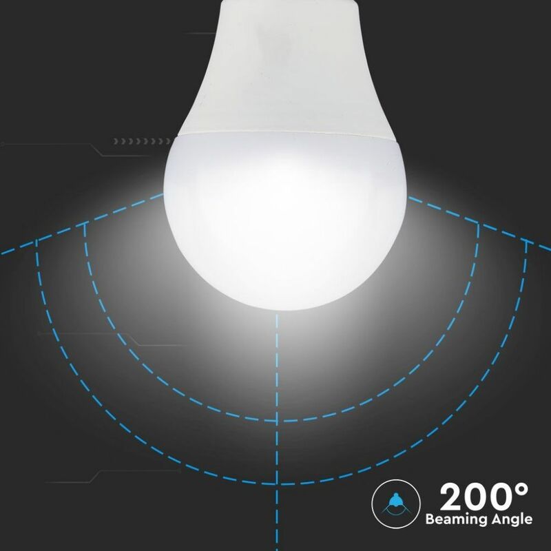 V-TAC VT-2211 LAMPADINA LED E27 11W BULB A60 CON SENSORE DI MOVIMENTO A  MICROONDE