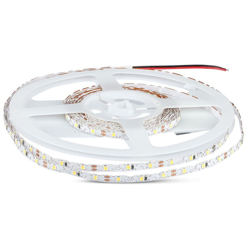 Strip led 12V, bianco naturale 4000K, 5 metri, SMD2835, 4,2W/m, 60 led/m,  IP20, larghezza 8mm, zig-zag - V-TAC VT-2835 212560