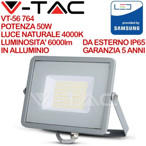 Faro Led VTac 50W colore Bianco luce 4000K IP65 410