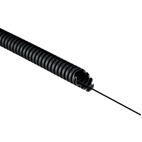 Tubo corrugato Elettrocanali in pvc con sonda nero Ø 16 25 mt