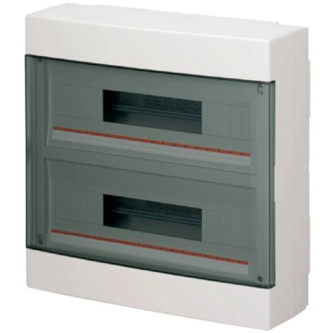 Centralino da arredo Gewiss 36 moduli (18X2) vetro fumè IP40 GW40049 Centralino da arredo Gewiss 36 moduli (18X2) vetro fumè IP40 GW40049