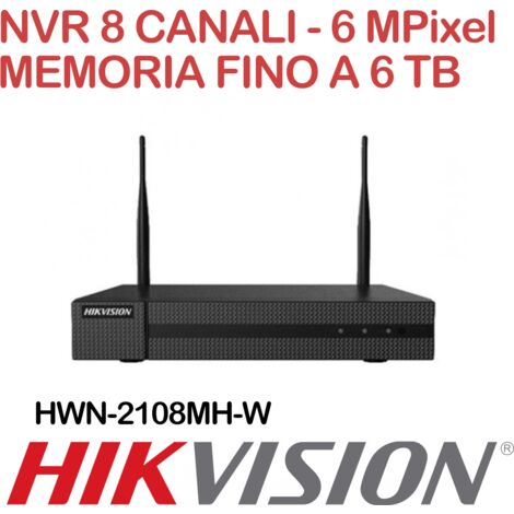 NVR Hikvision Hiwatch HWN-2108MH-W 8 canali 6 Megapixel WiFi (1/3)