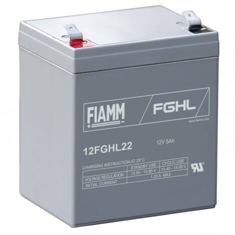 BATTERIA FIAMM 12FGHL22 (EX FGHL20502) Scarica Rapida 12V 5,0Ah
