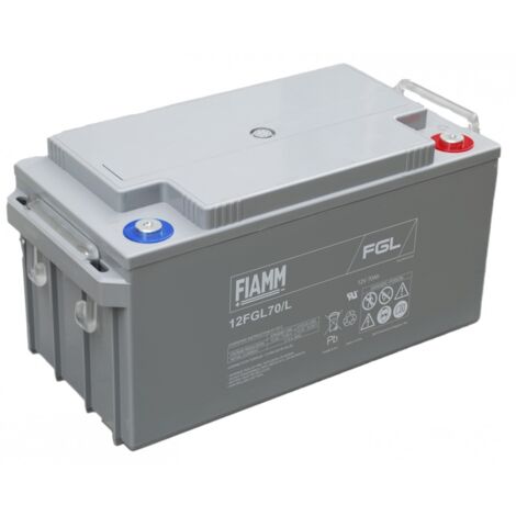 Batteria al piombo ermetica 12V 70Ah - Fiamm 12FGL70/L