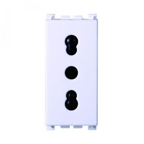 Presa Schuko Serie Venus Bianca - 16A, Compatibile Con Vimar Arkè, Modulo Ettroit VA2102B - Foto 7