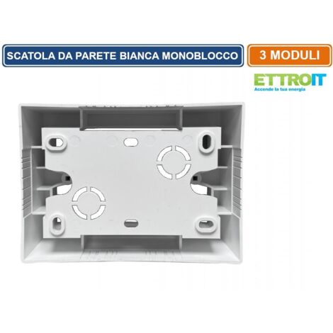 Scatola Di Giunzione Esterna IP65 3 Vie Bianca – Con Terminale T06-MM3S