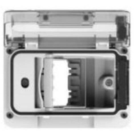 4 box wide ip55 telaio per scatola incasso 3 moduli colore bianco 4b.w.01