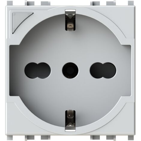 Modulo presa schuko smart WiFi con energy meter, serie S, bianco, 16A, compatibile con serie Vimar Plana - 4Box P40S 4BP40S.V14 (1/7)