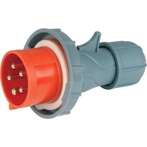 Spina industriale 380V, 3P+N+T, 32A, IP67, rosso - Rosi 1008415