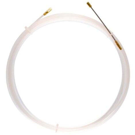 Sonda tiracavi in nylon, Ø3mm, 30 metri, con terminali fissi, bianca - Velamp SNF3-030