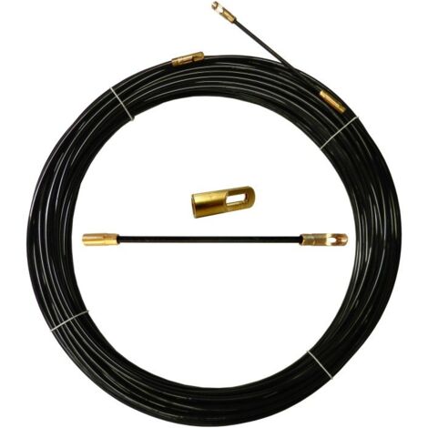 Stak Sonda tiracavi in nylon, nera, Ø 4 mm, 30 metri, con terminali intercambiabili