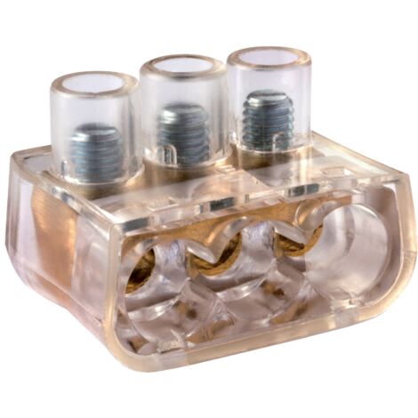 Morsetto forbox a 3 fori, sezione 3x16mm², 3 poli, 450V 76A - Wimex 6003163