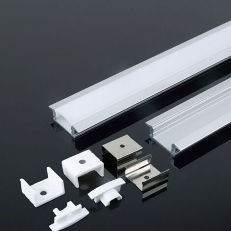 V-tac 2 metri profilo in alluminio per strisce led da interno vt-8106 3350