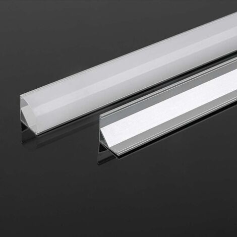 V-TAC Profilo in Alluminio Angolare Colore Silver per Strip LED 200015.815.8mm