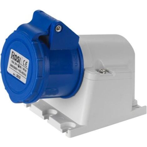 Presa industriale da parete, 230V, 2P+T, 32A, IP54 - Rosi 1002541