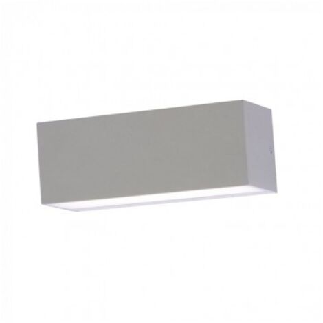 V-TAC VT-8057 8242 Lampada LED da Muro Rettangolare 12W Doppio Fascio Luminoso Colore Grigio 3000K IP65