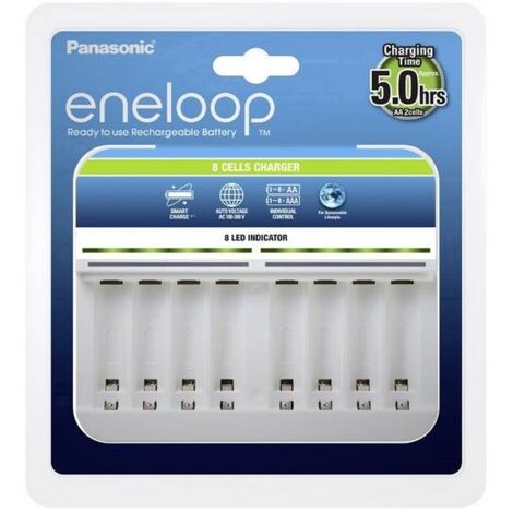 Caricabatterie Eneloop SmartPlus - Per AA/AAA, Ricarica In 1.5h - Con 4 Batterie AA Incluse - Foto 9