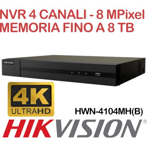 HIKVISION NVR 4K HD 4CH HWN-4104MH(B) (1/2)