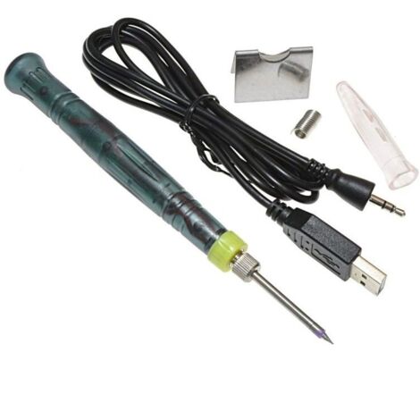 SALDATORE MINI A STILO 8W CON USB 5V MICRO MINI Saldatore Saldatura Smd Stagno Usb 5v 2a Rapido Punta 0 1mm 225104 - Foto 4
