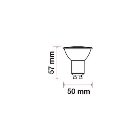 V-TAC VT-2225 Confezione da 6 faretti LED GU10 5W 110° Copertura Satinata Bianco freddo - 6400K