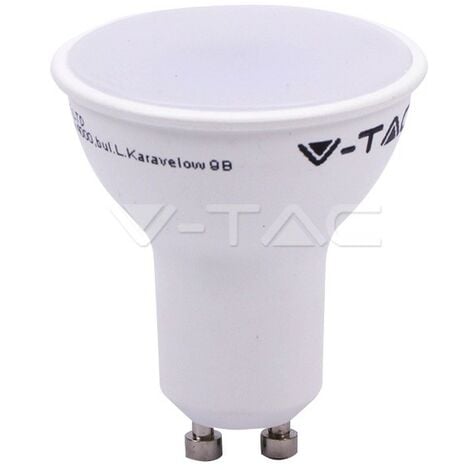 V-TAC VT-2225 Confezione da 6 faretti LED GU10 5W 110° Copertura Satinata Bianco freddo - 6400K