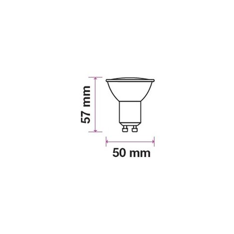 V-TAC VT-2225 Confezione da 6 faretti LED GU10 4,5W 100° Copertura Satinata