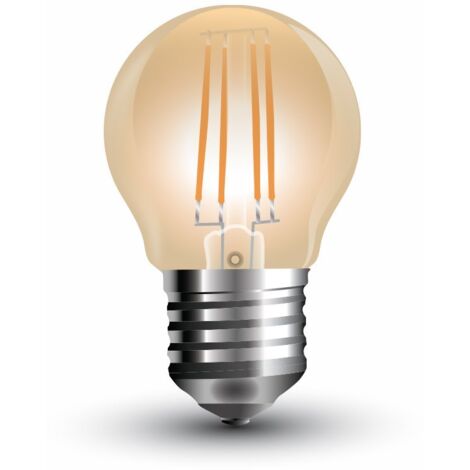 V-TAC VT-1957 7100 Lampadina LED E27 4W G45 Filamento Ambrato 2200K