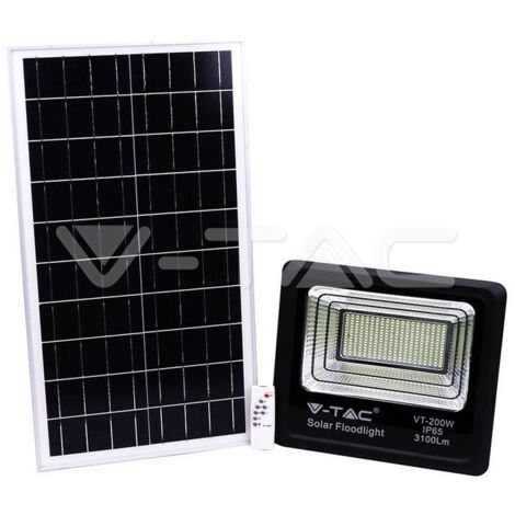 V-TAC VT-200W Faro LED 40W con Pannello Solare e Telecomando Bianco naturale - 4000K (1/10)