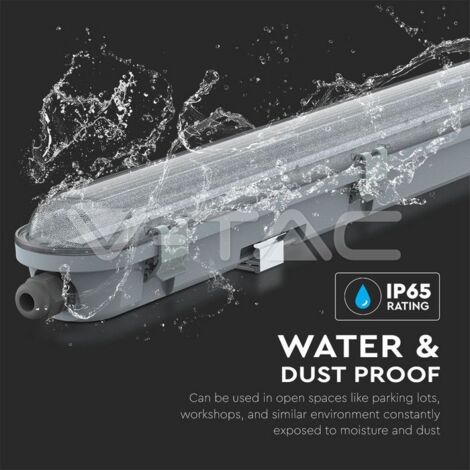 Plafoniera LED Da Officina 36W 120cm Impermeabile IP65 - 2 Pezzi, 4000K Bianco Naturale, 3060 Lumen, Per Garage/Cucina
