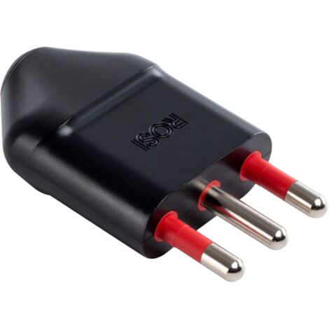 Spina 16A 2P+T, nero, serie Emilia Specialist - Rosi RS9702N