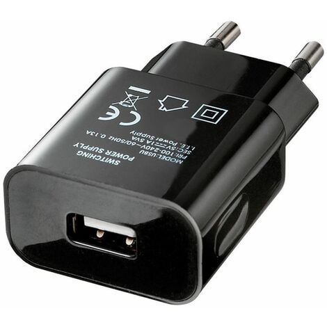Alimentatore USB 5V 1A con 1 presa USB 2.0 tipo A - Victory