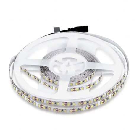 Strip led 12V, bianco freddo 6500K, 5 metri, SMD3528, 8W/m, 120 led/m, IP20, larghezza 8mm - V-TAC VT-3528 212002