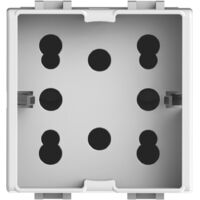 Modulo presa multistandard, 10A, 16A e schuko, serie P, bianco, compatibile con serie BTicino Matix - 4Box Side 4B.AM.H21