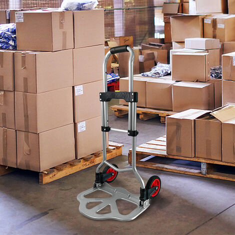 Carrelli portapacchi Carrello porta sacchi pieghevole carrello porta zaini carrello porta bagagli con maniglia estensibile caricabile fino a 60 kg HENGMEI