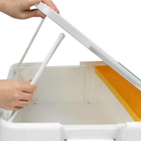 Tavolo Per Bambini Con 4 Sedie In Plastica, Regolabile In Altezza, Dai 2 Anni, Colore Legno, Portata 100kg - 2