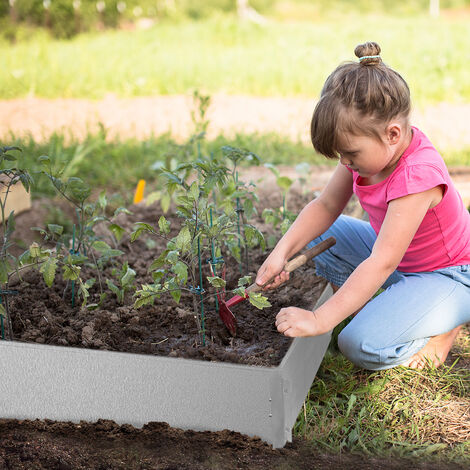 Bordure Per Aiuole E Giardini Rasenkante Metall 10M Galvanized Border Per Giardino Bordi Per Giardini 10 Pezzi 100 Cm X 18 Cm L X H Argento Hengmei 81230875 - Foto 2