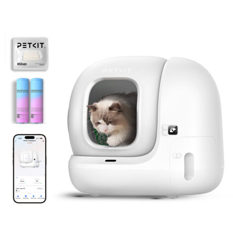 PETKIT Pura Max 2 Selbstreinigende Katzentoilette 76L mit APP-Steuerung,xSecure Sicherheitssystem,Geruchs- & Auslaufschutz für Mehrkatzenhaushalte