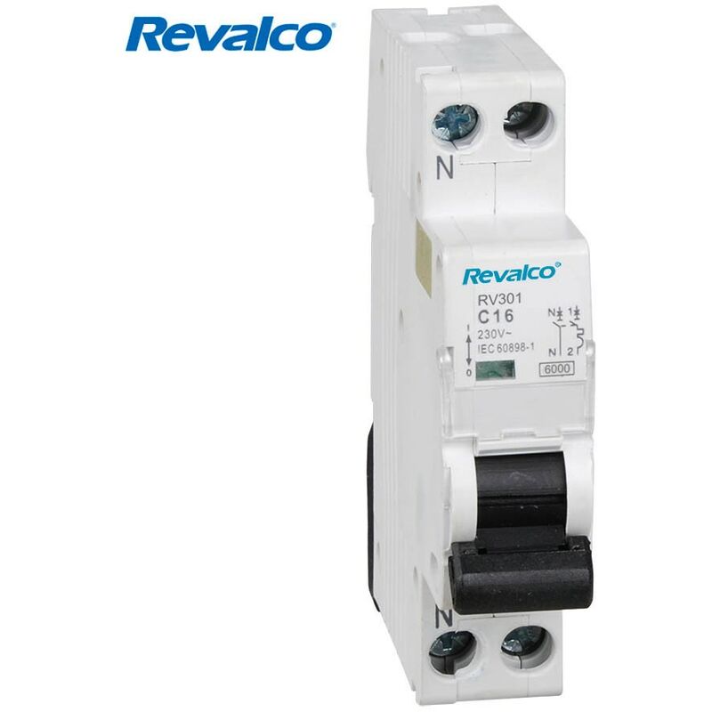 Interruptor Revalco magnetotermico 2 polos 16A 6ka