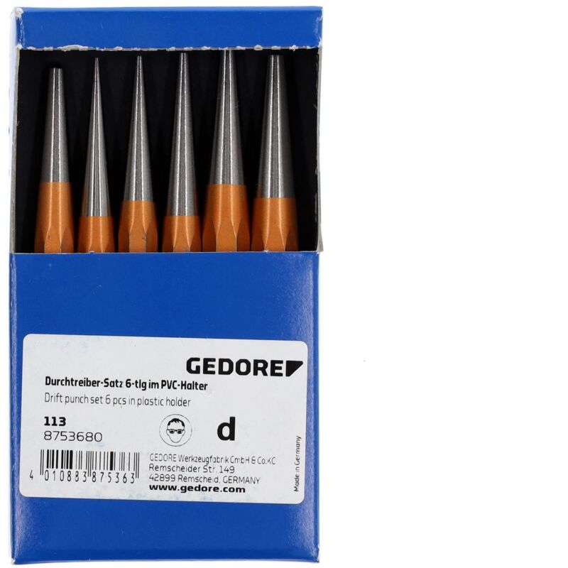 Jeu de chasses goupilles octogonale KS TOOLS 3 4 5 6 8 10mm