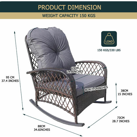 Patio store rocker recliner