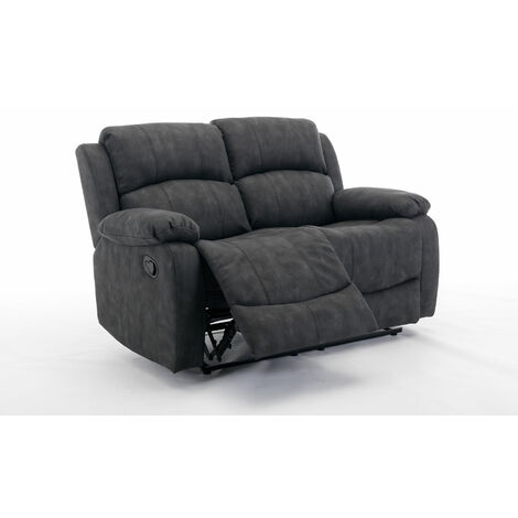 Manual Reclining Sofa Collection Sectional Couches Set Grey - 2 Seater (1/5)