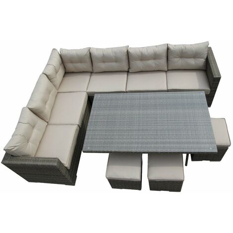 Furniture One Rattan Dining Set - Nature (1/3)