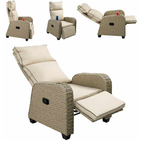 cushioned recliner garden chair
