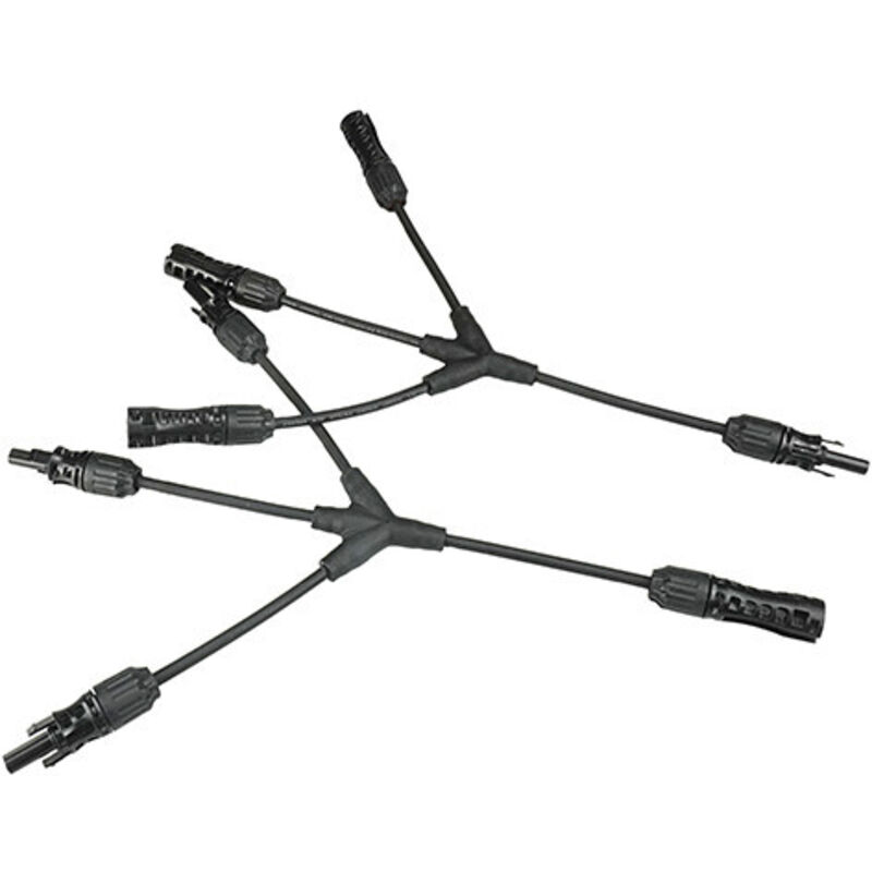 Connecteur Solaire Y – 1 Entrée Vers 2 Ou 3 Sorties – Pour Panels, Caravane, Bateau