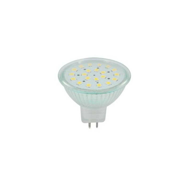 Ampoule LED GU5.3 / MR16 12V 8W SMD 80° - Blanc Neutre 4000K