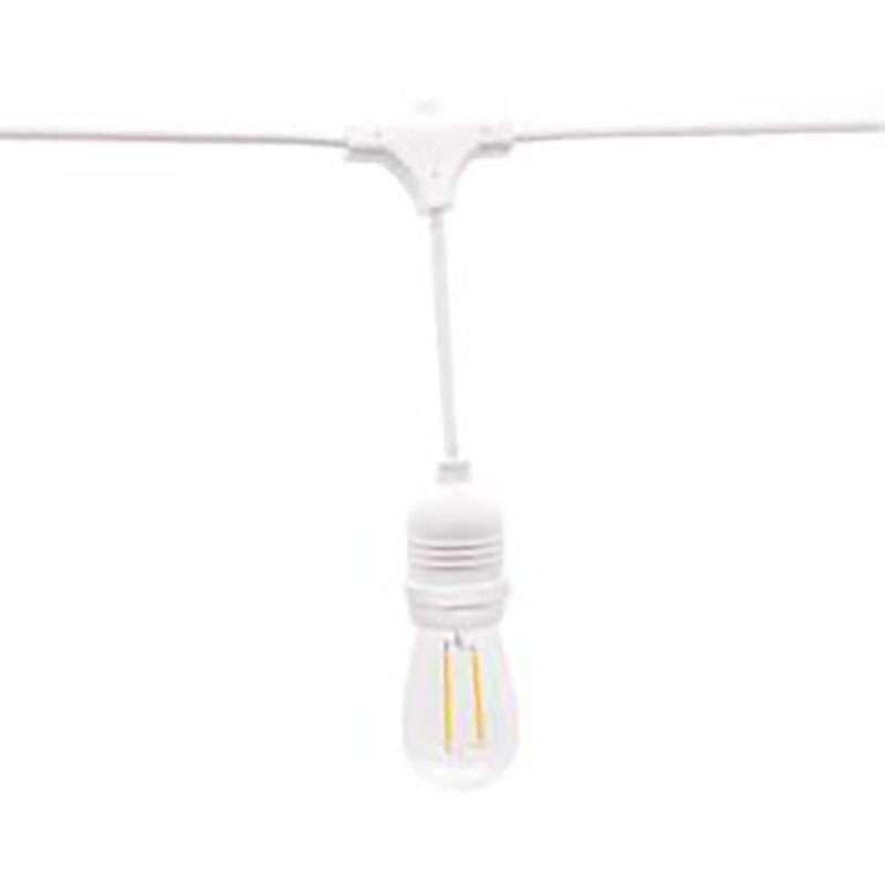 guirlande lumineuse guinguette blanche 5.5M 10 ampoules vintages