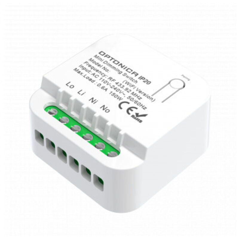Melchioni HOM-Mod-Switch2 Interrupteur à releton WiFi Smart 2 canaux 10