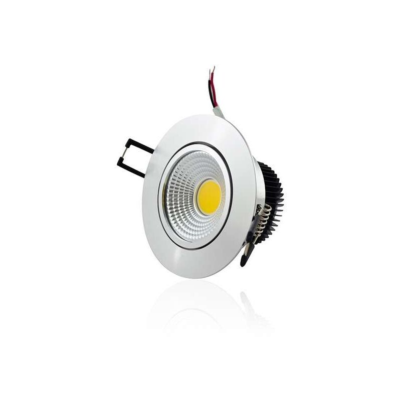 Plafonnier LED encastrable GU10 5W fixe aluminium dimmable 4100K