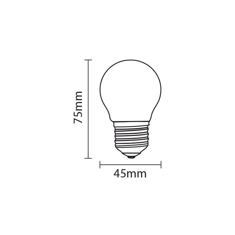 Ampoule LED E27 G45 2W équivalent à 16W - Blanc Naturel 4500K